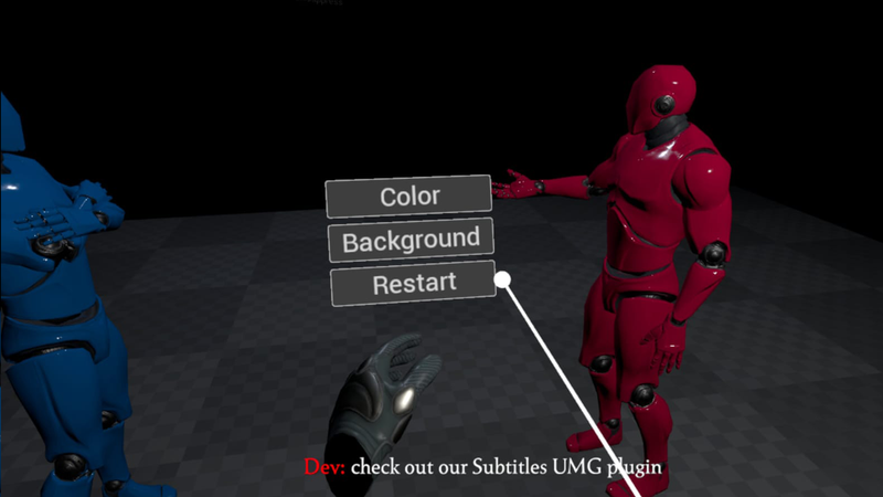 VR Subtitles SFR Example - Options